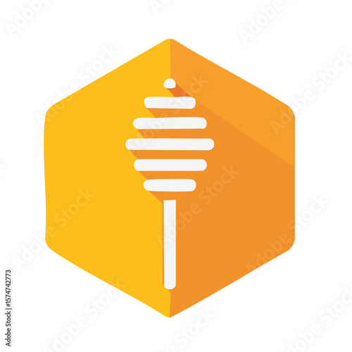 Honey Icon Isolated on a Tr...