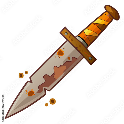 vector illustration of a knife