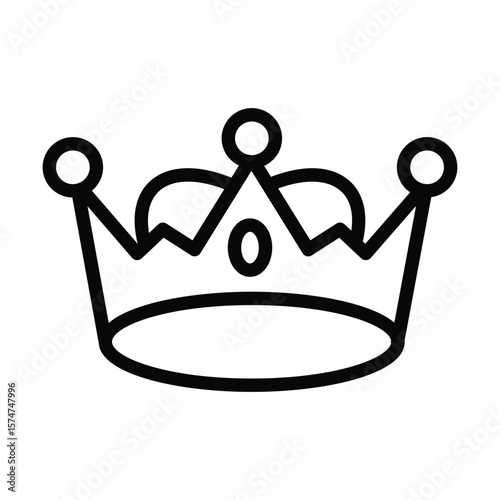 Crown  line icon , vector, pixel perfect, illustrator file 
