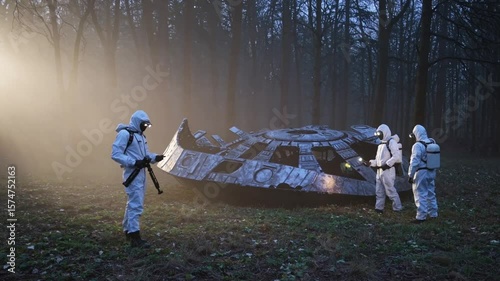  Découverte d’une soucoupe volante dans la forêt au petit matin
