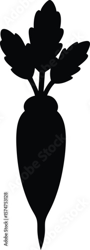 Wasabi solid glyph vector illustration