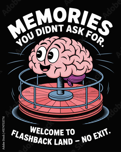 Fake fitness tracker showing steps and panic attacks with caption “Getting My Reps in – Mentally” on black background, parody mental health illustration with humor.
