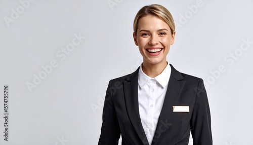 Smiling concierge offers a warm welcome