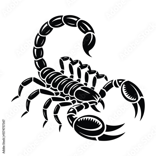 Scorpion silhouette vector