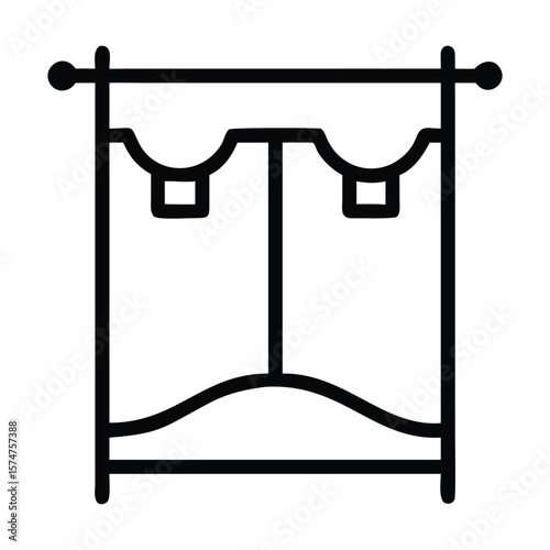 vector illustration of a metal gate