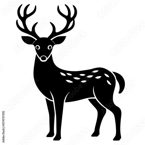 deer silhouette vector
