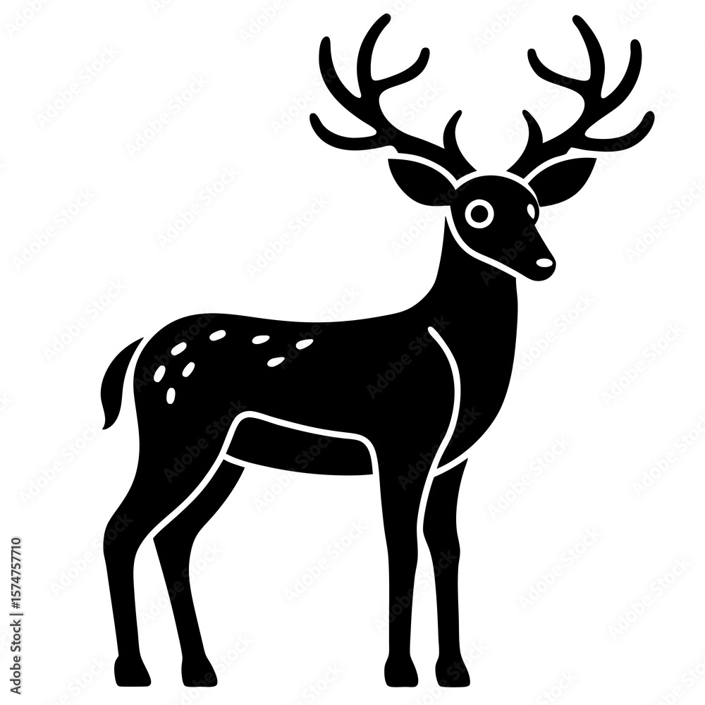 Obraz premium deer vector illustration