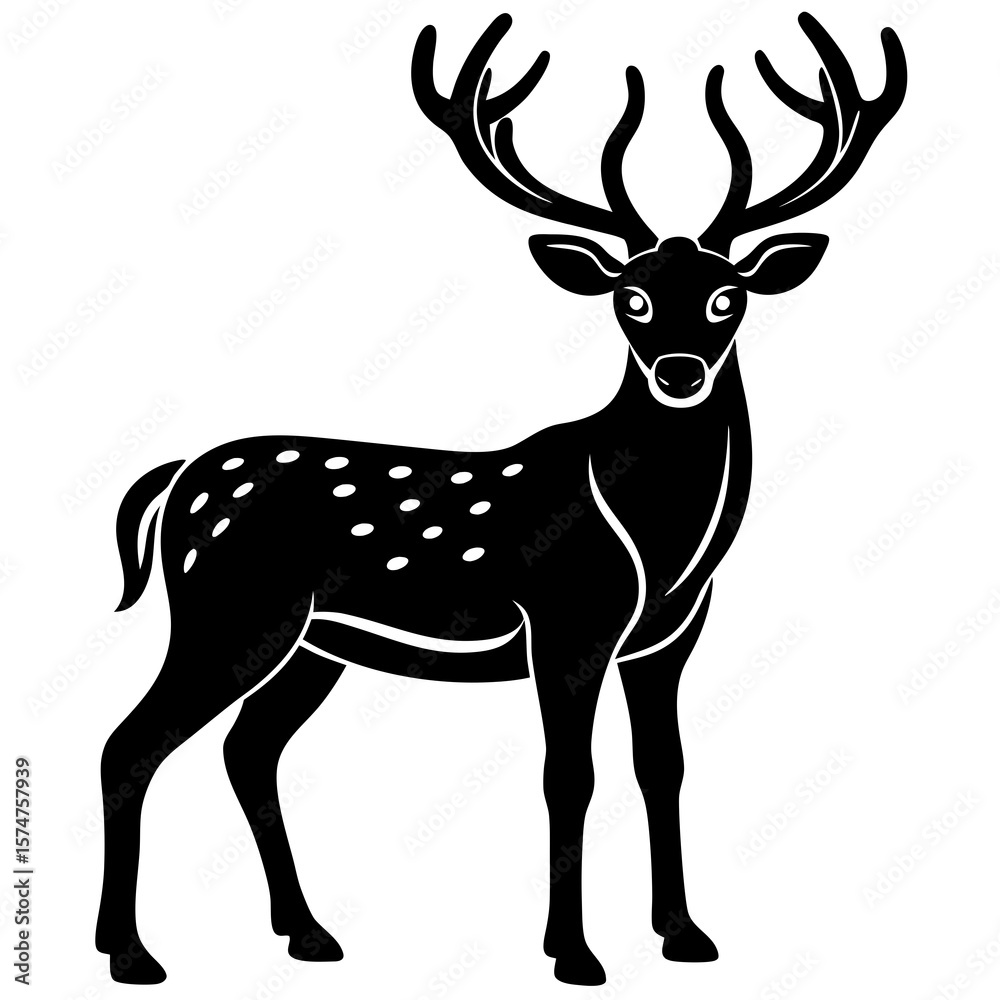 Obraz premium deer vector illustration