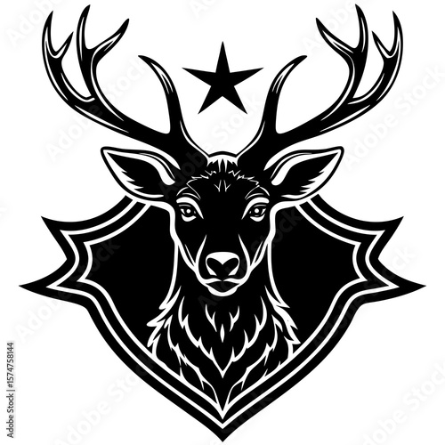 deer head vector