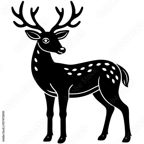 deer silhouette vector