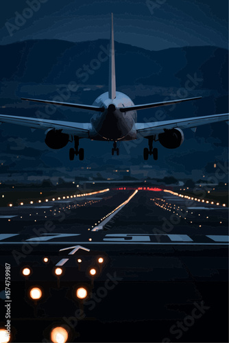 airplane in the airport