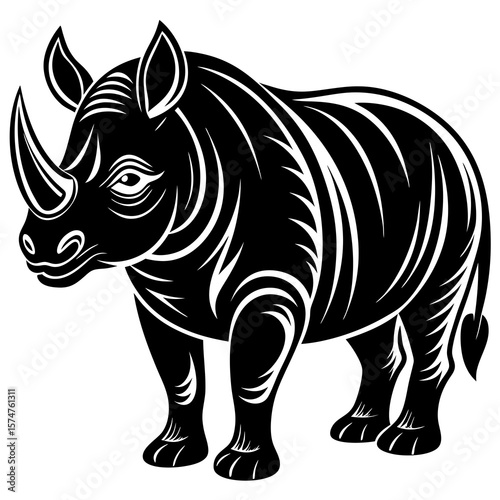 rhino vector illustration