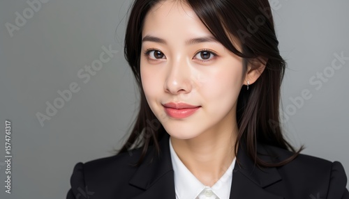 Professional Business Portrait with Clean Style and Neutral Background
