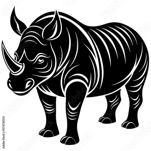rhino vector illustration