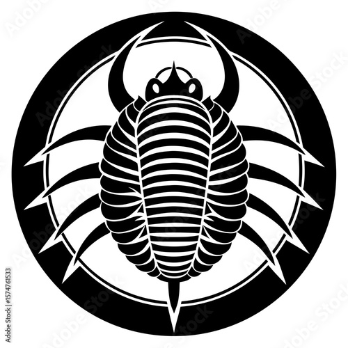 silhouette of a beetle