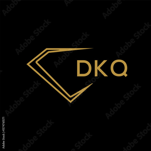 DKQ Letter Initial Logo Design Template Vector Illustration