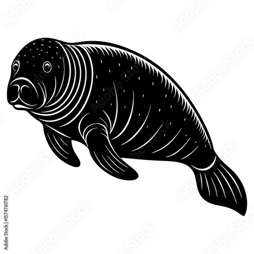 black and white fish