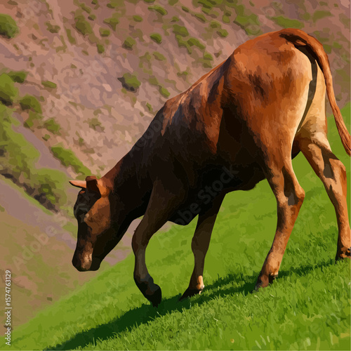 horse on the meadow
