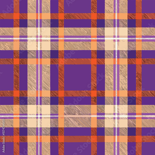 Seamless blue plaid fabric featuring a vintage checkered pattern, perfect for a picnic tablecloth or retro textile design backdrop