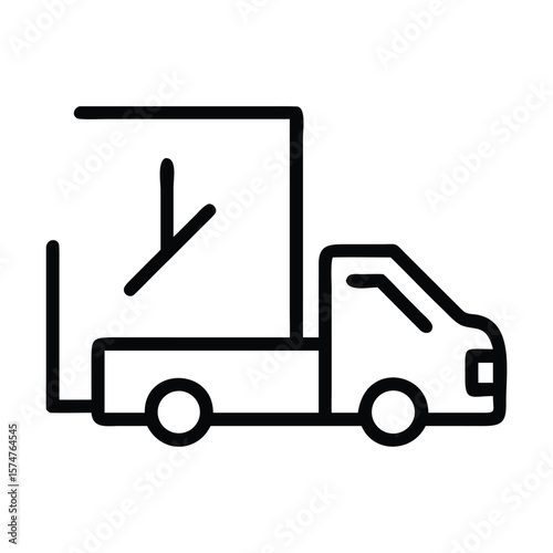 truck icon vector illustration