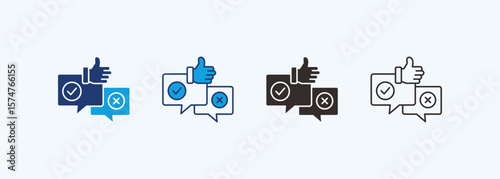 Feedback Icon Set Multiple Style Collection