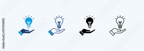 Initiative Icon Set Multiple Style Collection