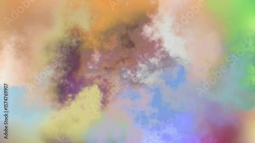 Clouds smoke colorful bright multicolored watercolor background liquid marble fluid soft iridescent rainbow abstract texture multicolor waved pattern paint spectrum flowing twirling wallpaper