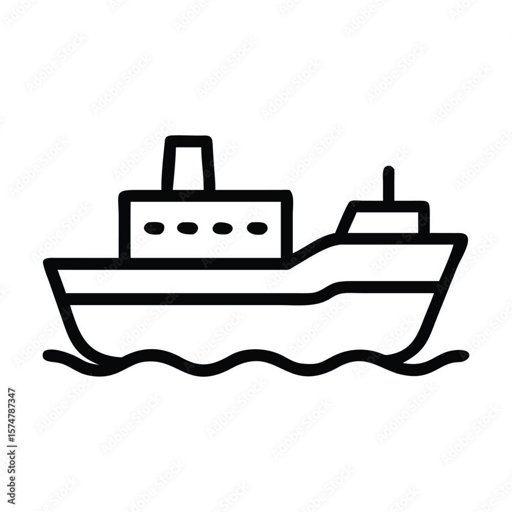 vector illustration of a ship vector illustration of a ship