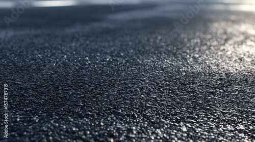 close up of asphalt road, seamless texture, generative ai