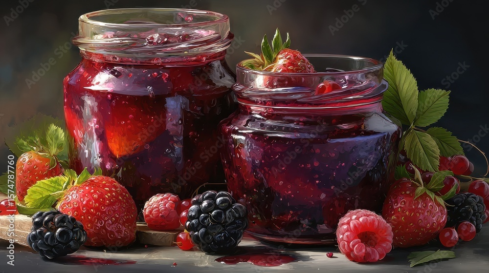 Delicious homemade berry jam recipe fresh fruit preserves blackberry strawberry raspberry summer harvest kitchen Delicious homemade berry jam recipe fresh fruit preserves blackberry strawberry raspberry summer harvest kitchen
