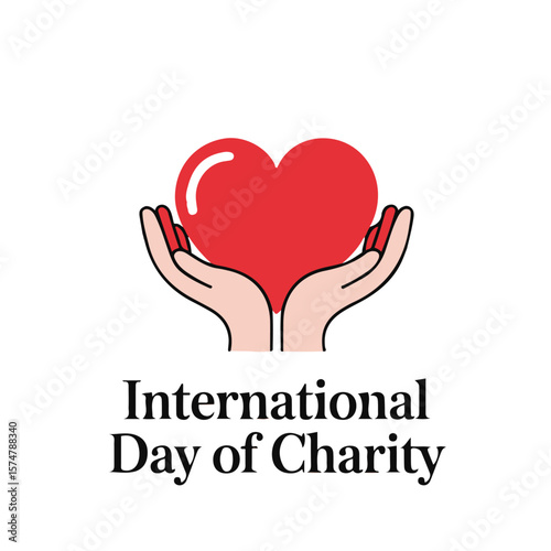 Caring hands holding a red heart care