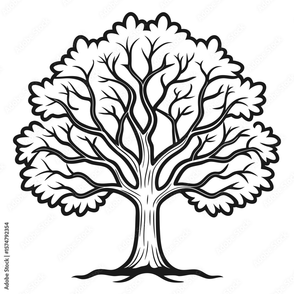 Obraz premium tree with roots