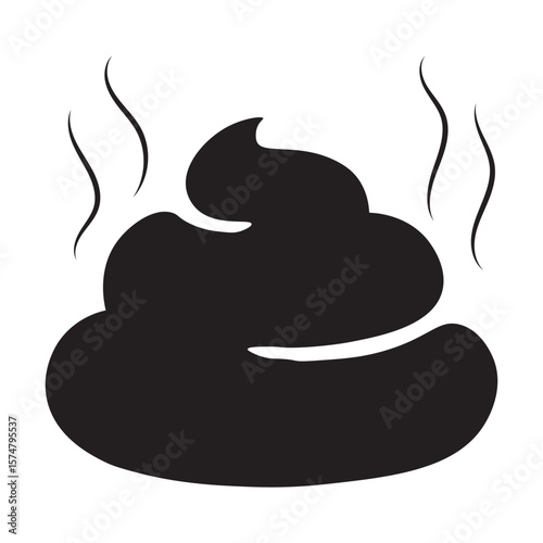 Poop icon collection. Dog shit vector icon. Animal poo symbol.