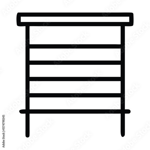wooden shelves isolated on white