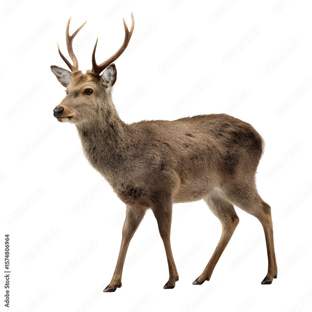 Obraz premium deer isolated on white background