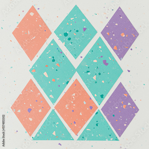 abstract background made of colorful squares