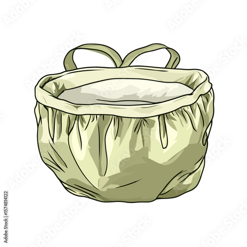 Diaper isolated on white 