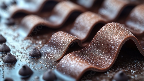 Superfluid dark chocolate cascade with viscosity-defying flow over topological pastry and fermionic condensation sheen

