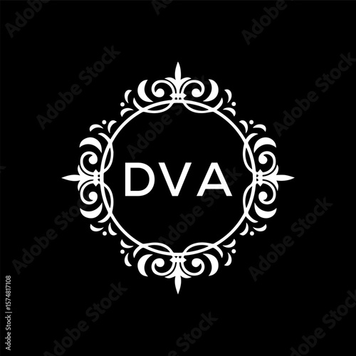 DVA Letter Initial Logo Design Template Vector Illustration
