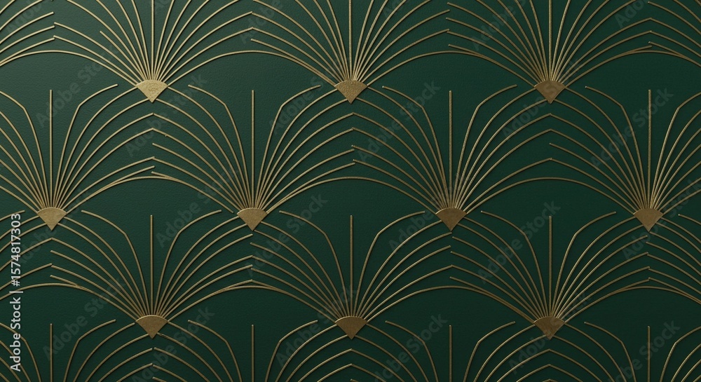 Metallic-Geometric Art Deco