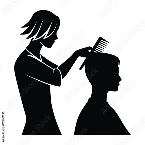 Silhouette of hair tweezers with sleek, pointed tips and a slim, ergonomic design—perfectly poised for precision hair removal or beauty grooming tasks.
