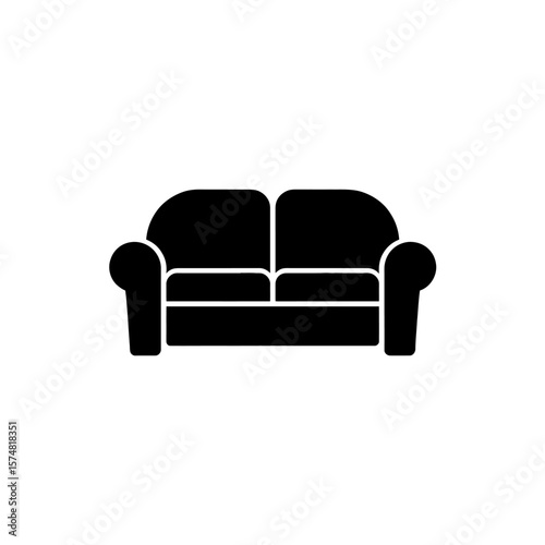 Comfortable Couch Illustration Simple and Modern Sofa Design Perfect for Home Decor Projects