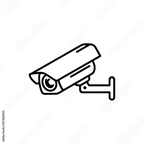 Security Camera Icon Modern Surveillance and Protection Technology Equipment for Crime Prevention and Monitoring