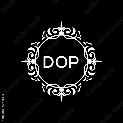DOP Letter Initial Logo Design Template Vector Illustration