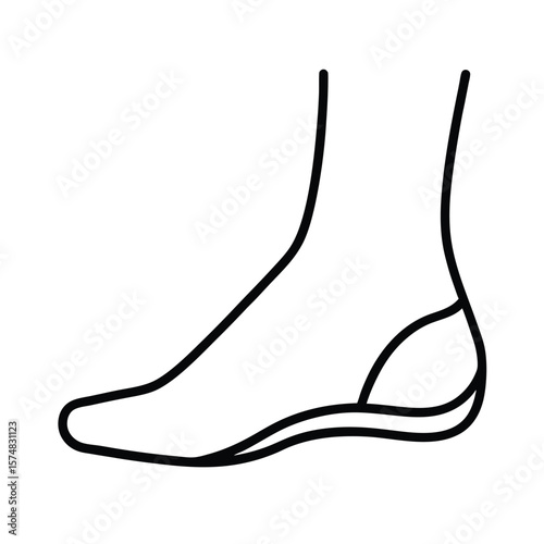 ankle vector icon