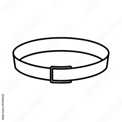 black belt isolated on white