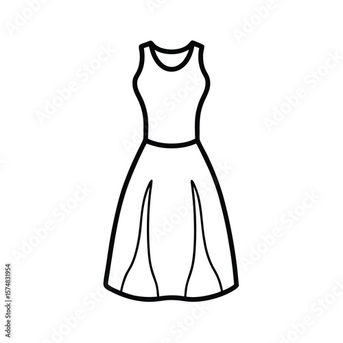 wedding dress isolated on white