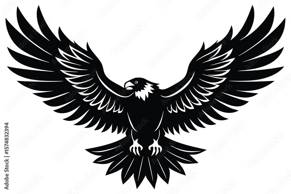 Fototapeta premium eagle on white background