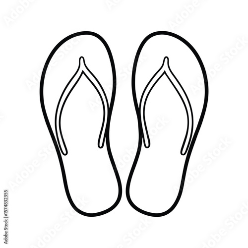flip flops vector illustration