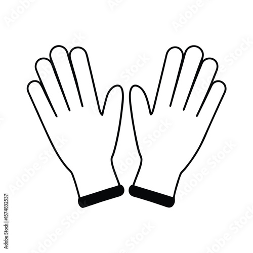 hand in black glove